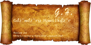 Gömöry Hamilkár névjegykártya